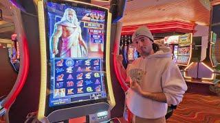 My BIG WIN On This Zeus Power Link Slot Machine! 