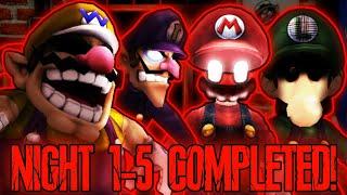 Five Nights at Wario's: Below The Depths Remake Gameplay | Night 1-5 Completed!