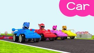 Learn colors with Miniforce | car | cars | Color car | slide | Color play | Mini-Pang TV 3D Play