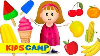 Kidscamp | Yes Yes Ice Cream Popsicles Fruits and Vegetables Learning Videos