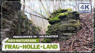 Frau Holle Land - GEO Naturpark - Premiumweg 6 - Heldrastein, Werratal, Turm der Einheit, Bergpfade