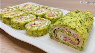 ROTOLO DI ZUCCHINE GOLOSISSIMO - Rotolo di frittata farcito al forno SENZA FRIGGERE ricetta facile