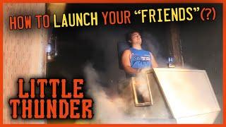 Building a LAUNCH for a BACKYARD Coaster | LITTLE THUNDER