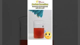 #redox #reaction #potassiumpermanganate #shorts #citricacid  #vyasedification #science #chemistry