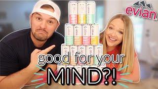 EXTRA HEALTHY WATER?! Trying Evian Sparkling Water | Enhanced Sparkling Water | Evian + Mind Review