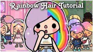 Rainbow hair tutorial  | Toca boca | Toca life world | Toca Riya 