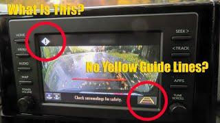 Toyota RAV4 (2019-2023): Yellow Dynamic Guide Line Fix. Exclamation Mark (!) On The Screen.