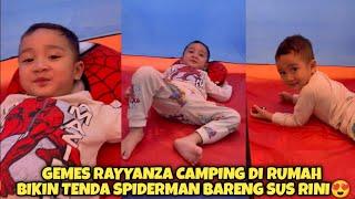 RAYYANZA HAPPY BANGET BOBO BIKIN TENDA SPIDER-MAN
