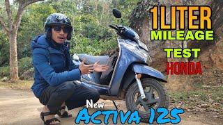 HONDA ACTIVA 125cc New MILEAGE Test | BS6 Model | 1Liter MILEAGE Test | Bharghav