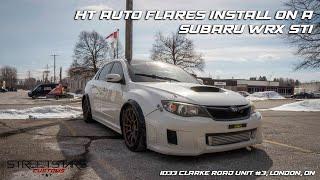 HT AUTO FLARES INSTALL ON A SUBARU WRX STI