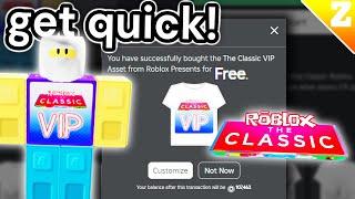 THE OLD T-SHIRT GOT DELETED! How To GET The NEW FREE CLASSIC VIP T-SHIRT! QUICK!