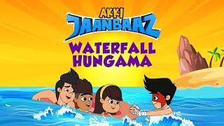 Akki Jaanbaaz - Waterfall Hungama | Summer Break | Hindi Cartoons for Kids | Gubbare TV