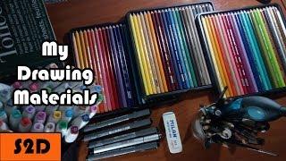 My Drawing Materials/Supplies | Pencils, Pens, Paper, Colors...