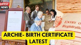 ARCHIE - LILY BIRTH CERTIFICATE DEMANDS FROM WHO ? LATEST NEWS #meghan #meghanmarkle #princeharry