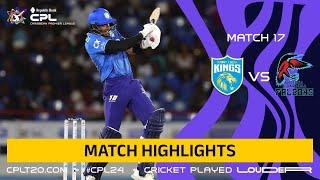 Highlights | St Lucia Kings vs Antigua & Barbuda Falcons | CPL 2024