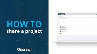 How to share a project in OnCrawl