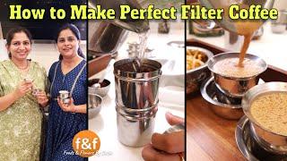 How to make filter coffee - Make at home with my friend Usha साउथ इंडिया की फेमस फ़िल्टर कॉफ़ी