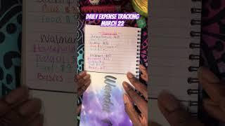 Keeping track of my expenses 3/22/24 #cashenvelopessystem #budget #expensetracking #biweeklybudget