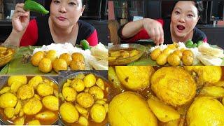 Do•Chiara pekama pekjawa chaprete nikuna#Egg with chayote curry#Garo Mukbang