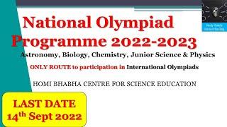 International Science and Maths Olympiad || Homi Bhabha Centre for Science Education ||