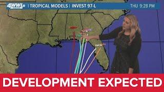 Sunday 10 PM Tropical Update: Tropical development in Gulf expected this week