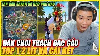 FREE FIRE | LẦN ĐẦU BÁC GẤU LÀM GÀ RÁN SẼ THẾ NÀO , KHINH THƯỜNG BÁC GẤU LÊN KÈO 2 LỐP TOP 1 VÀ ..