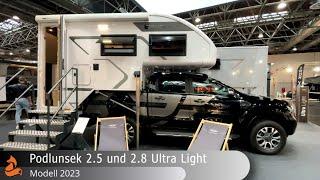 Podlunsek Revolux 2,5 und 2,8 Ultra Light - 2023  Ultra light pickup cabin