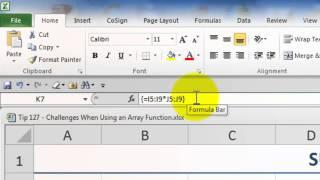 Tips for Using ARRAY Formulas and Functions in Excel