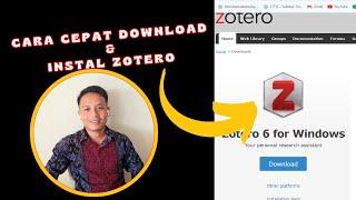 Cara mudah Download & Instal Zotero