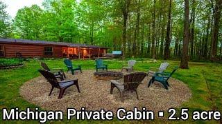 Michigan waterfront Property For Sale | $399k| Acreage Cabins | Michigan Real Estate| Home With Land