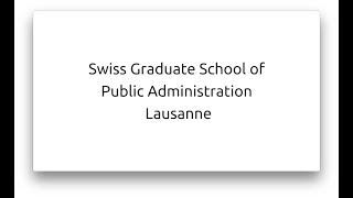 Swiss Graduate School of Public Administration - IDHEAP