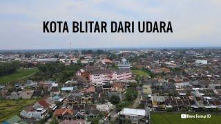 Kota Blitar Semakin Maju dilihat dari udara dengan Drone, kota Proklamator di Provinsi Jawa Timur