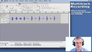 18 How to Multitrack Record - Video Guide to Audacity