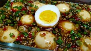 Rice thief  1 tier! Delicious [half-boiled egg dish] Easy and simple to make