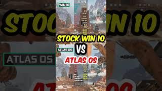 Atlas OS vs Windows 10: Gaming Performance Test #shorts