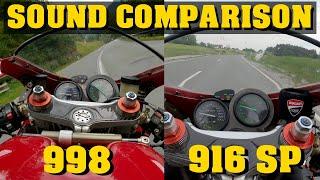 DUCATI 916 SP vs 998 | Sound Comparison | Termignoni | BOS Exhaust