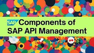 Components of SAP API Management #api #sap