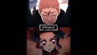 Yuji vs Hashira Part-1 | who is strongest | #anime #demonslayer #jujutsukaisen #1v1