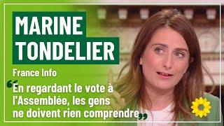 « Les Français ne doivent rien comprendre » Marine Tondelier sur France Info