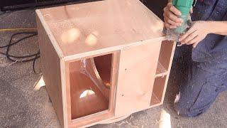 How to make a beautiful pair of 12 inch home subwoofer speakers - The art of making speakers