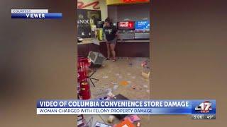 Video shows damage at Columbia convenience store that led to charges