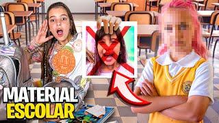 LAURINHA TEM UMA INIMIGA NA ESCOLA *O que sobrou do material escolar.