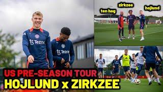 Ten Hag's plan for Hojlund and Zirkzee in Man United pre season US tour