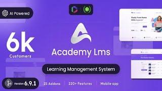 Academy LMS – Learning Management System Script