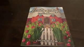 Country Cottages by Coloring Book Cafe Flip Thru