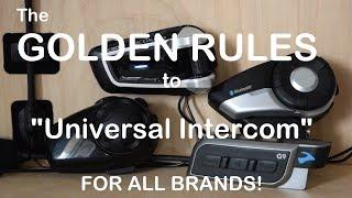 Cardo PACKTALK/BOLD/All Brands - Golden Rules to Cross-Brand Intercom Pairing