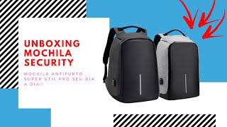 Unboxing Mochila Security ´´Mochila Antifurto´´- 2020 - (Cleber Silva)