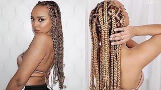 HOW TO JUMBO KNOTLESS BOX BRAIDS BY on yourself | Roro Rack