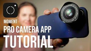 MOMENT PRO CAMERA APP in depth tutorial for iPhone 15 pro & max