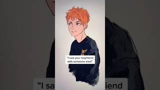 Boyfriend with someone else 🫣🫢||#haikyuu #anime #hinata #kageyama #atsumu #tiktok #funny[©®nenineyi]